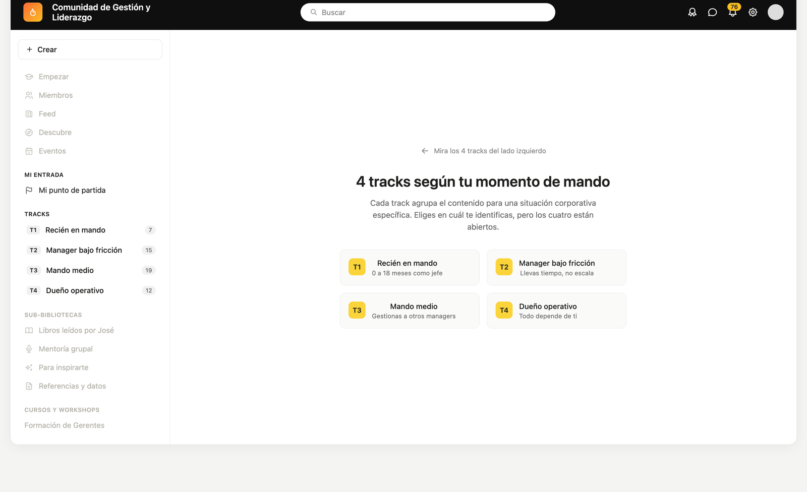 Sneak peek de la comunidad